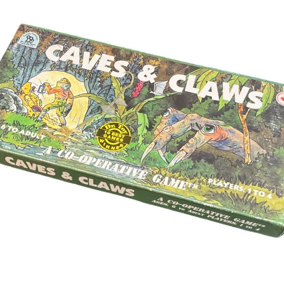 CAVES & CLAWS Vintage Board Game A Co-operative Game 1-4 Players **READ - Picture 1 of 7